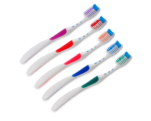 Rubber Grip Toothbrush with