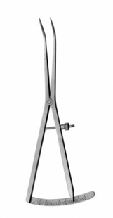 Curved Castroviejo Caliper