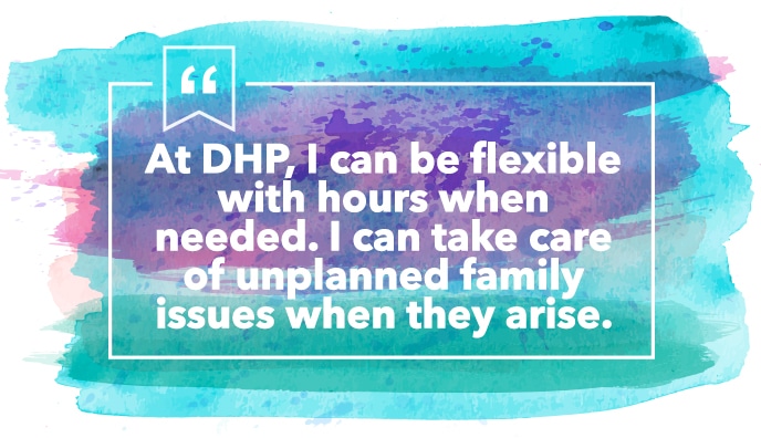 DHP employee quote testimonial