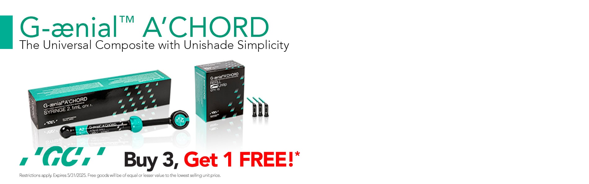 dental-universal-composite-unishade-syringe-g-aenial-GCAmerica-dhp-supplies-deals-discounts